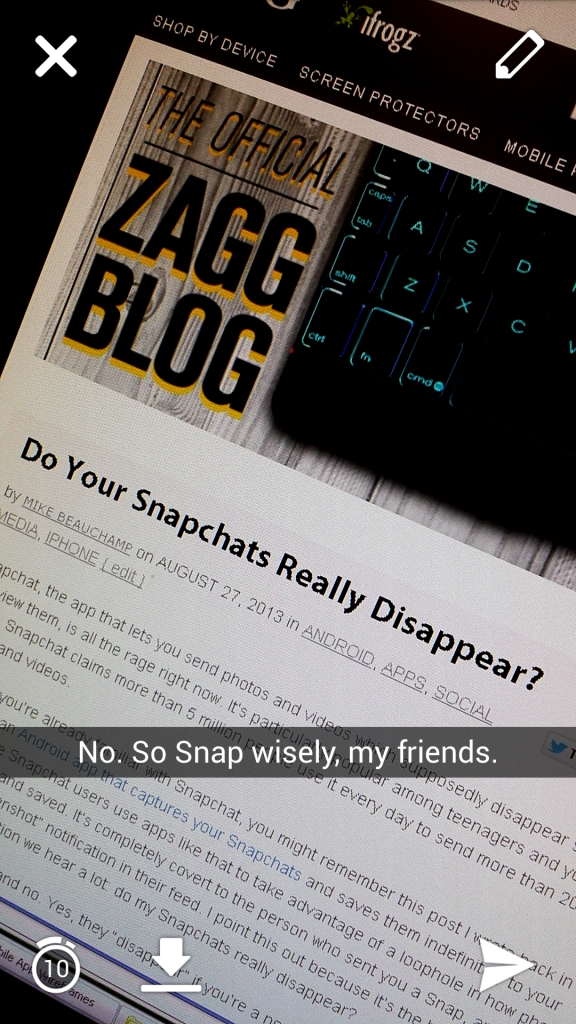 Do your Snapchats really disappear?